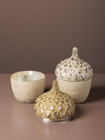 Set 2 cutii decorative, din sticla, Acorn - Img 4