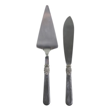 Set 2 tacamuri pentru tort, cutit si spatula, Linas - Img 1