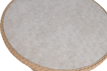 Set lounge exterior din rattan sintetic și structură din aluminiu cu canapea, 2 fotolii, masă și perne, finisaj natural, „Malibu” - Img 12
