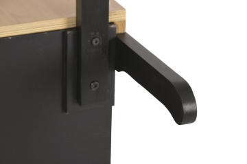 Stand decorativ din metal si lemn cu copertina, „Market Style” - Img 6