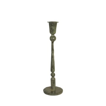 Suport pentru lumânare decorativ verde din metal, „Meja”