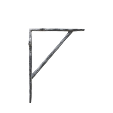 Suport pentru raft, gri, din metal, aspect vintage, Bill