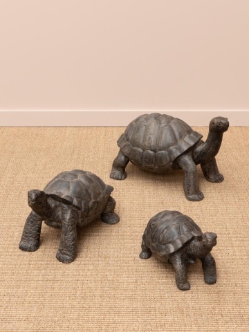 Țestoasă decorativa mica din lemn de tec, "Turtle" - Img 5