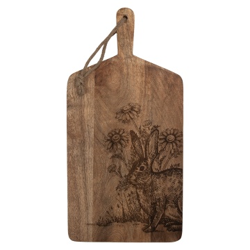 Tocator din lemn, 50x25x2 cm, Rabbit