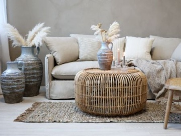 Vază decorativă cu mâner, stil rustic artizanal, culoare naturală teracotă, din ceramică, „Aurelia” - Img 3