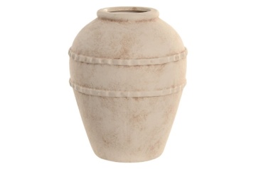 Vază decorativă, stil minimalist modern, culoare bej, din rășină, „Resin” - Img 2