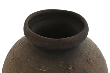 Vază decorativă, stil rustic vintage, culoare maro antichizat, din teracotă, „Terracotta” - Img 2