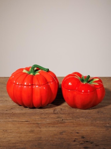 Bol de supa, cu capac, din ceramica, D19cm, Tomato - Img 6