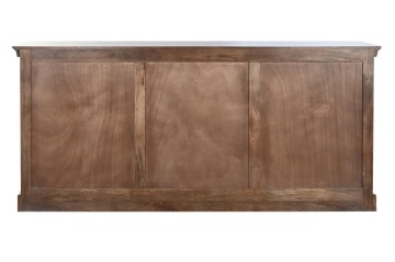 Bufet din lemn de mango în stil French Country, maro și alb, cu 2 uși cu panouri, 3 sertare și cornișă profilată, 83 x 180 x 46 cm, „Allegra” - Img 10