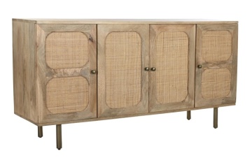 Bufet natur , din lemn de mango rattan - Img 12