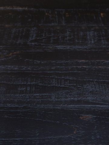 Bufet vintage din lemn, negru, cu 4 uși vitrate și mânere aurii, 78 x 200 x 45 cm, „Anvers” - Img 5