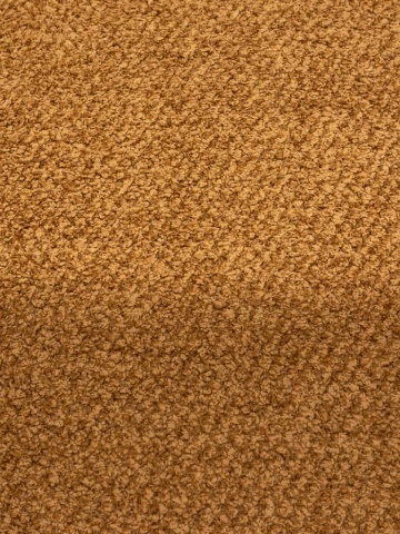 Canapea 3 locuri din catifea muștar, cu textură în relief, picioare din lemn masiv, aspect retro, 69×220×102 cm, „Biskit" - Img 10