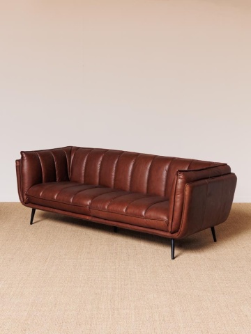 Canapea premium 3 locuri, din piele naturala, "Slowboy" - Img 3