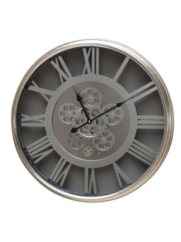 Ceas decorativ, de perete, din metal, Elizabeth