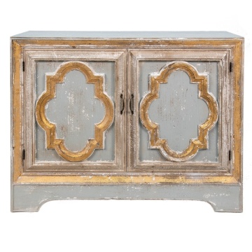 Comoda gri, din lemn, cu aspect vintage, Alhambra
