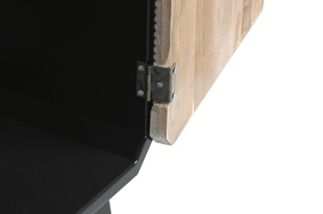 Comoda TV natur si neagra , din lemn „Rustic Charm” - Img 8
