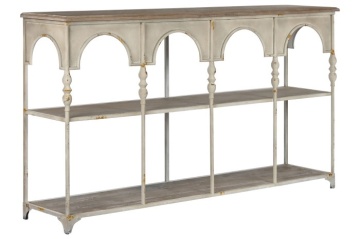 Consola, bej, din metal, aspect vintage, Arches - Img 2