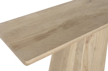 Consolă modernă interior natural din lemn de mango cu structură din lemn, "Navaro" - Img 3
