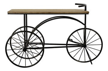 Consolă vintage tip bar din metal și lemn, „Bycicle" - Img 6
