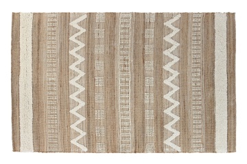 Covor natural din iută și lână țesut manual, antiderapant, 163 x 230 cm, „Rethel”