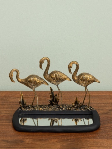 Decoratiune de masa, din rasina, Flamingo - Img 2
