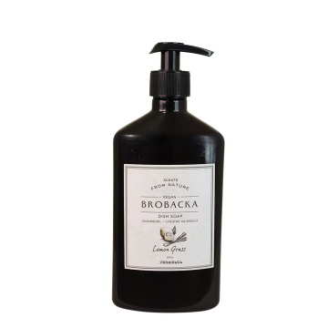 Detergent de vase vegan cu parfum de lemongrass, 520 ml, „Brobacka Lemongrass"