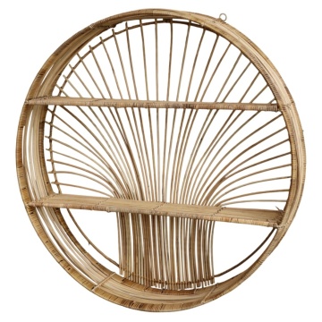 Etajera din rattan, cu 2 rafturi
