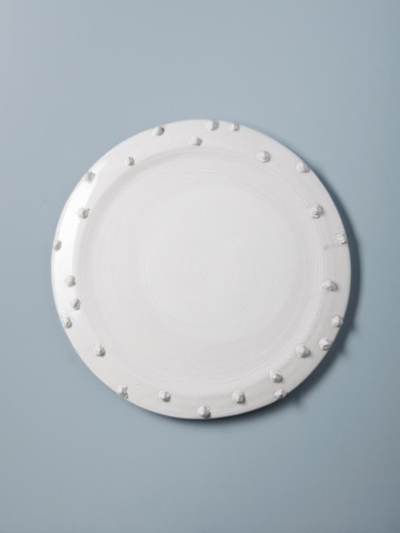 Farfurie alba din ceramica, D35cm Dante - Img 5