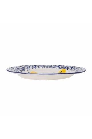 Farfurie din ceramică pictată manual, design mediteranean, 27x3 cm, „Maxima" - Img 2