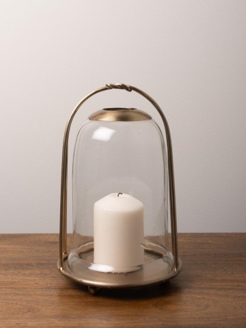 Felinar din metal, H25cm, Cloche - Img 3