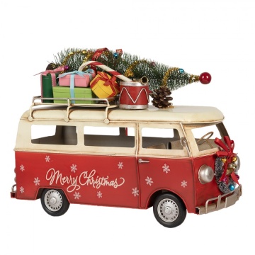 Figurina decorativă vintage din metal, 38x16x28 cm, „Holiday Camper” - Img 2