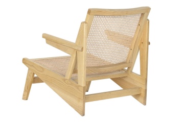 Fotoliu din lemn si rattan, "Surinami" - Img 3