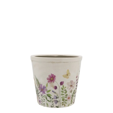 Ghiveci cu motiv floral, H16/16.5 cm Avignon - Img 1