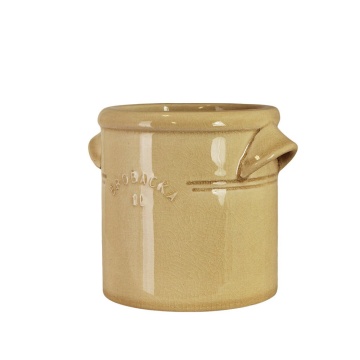 Ghiveci din ceramică glazurată manual 1L galben, „Brobacka" - Img 3