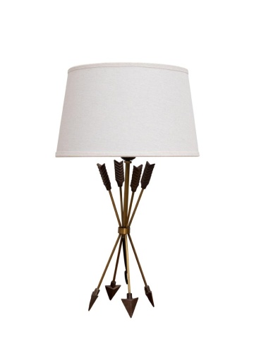 Lampa de masa, cu abajur din in, Arrow