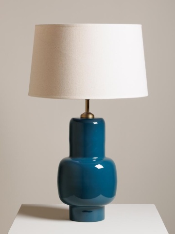 Lampa de masa, cu abajur din in, Minos - Img 2
