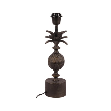 Lampă de masă din aluminiu, auriu, finisaj antichizat, 40 x 11 cm, „Aubusson”