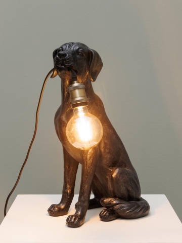 Lampa de masa, din rasina, forma de caine, Good Dog - Img 3