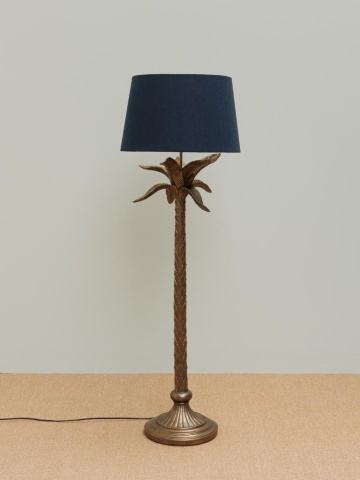Lampadar din rasina, cu abajur din bumbac, Palmtree - Img 2