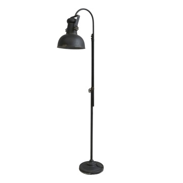 Lampadar negru din metal, handmade, Factory