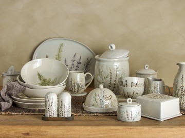 Letieră pentru lapte din ceramică cu flori de câmp, D8×H9 cm, 250 ml, „Bea" - Img 5