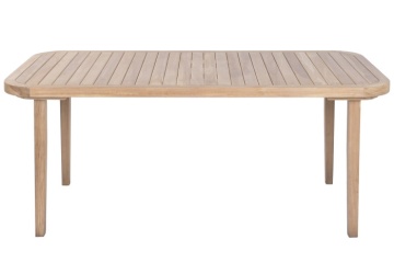 Masă dining pentru exterior din lemn de tec 180 cm finisaj natural, „Malindi”