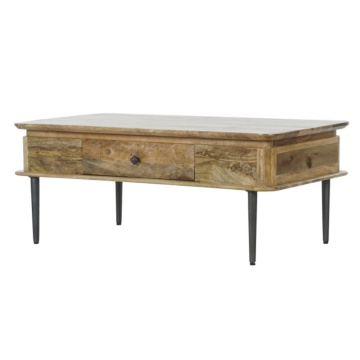 Măsuță de cafea din lemn de mango și metal, L116 cm, „Kandara” – Ethnic Collection