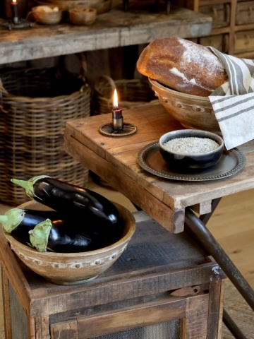 Masuta plianta, din lemn reciclat, aspect rustic, Grimaud - Img 3