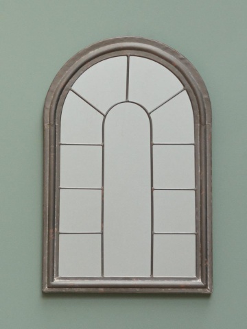 Oglinda de perete, din metal, stil arcada, Window - Img 2