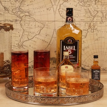 Pahar de whisky din sticlă, transparent, cu model în spirală gravat, 280 ml, 9 x 8 cm, „Joséphine” - Img 3