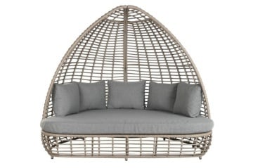 Pat de lounge din polirattan