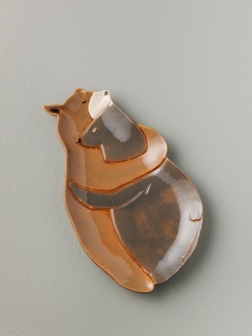 Platou din ceramica, forma de ursi, Lovebears - Img 2