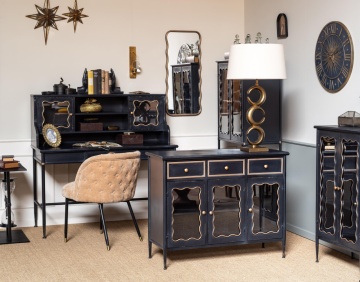 Scaun dining bej din textil Tramell - Img 5