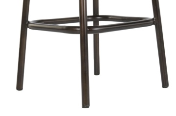 Scaun înalt de bar din metal si piele naturala, stil vintage, "Rotor" - Img 9